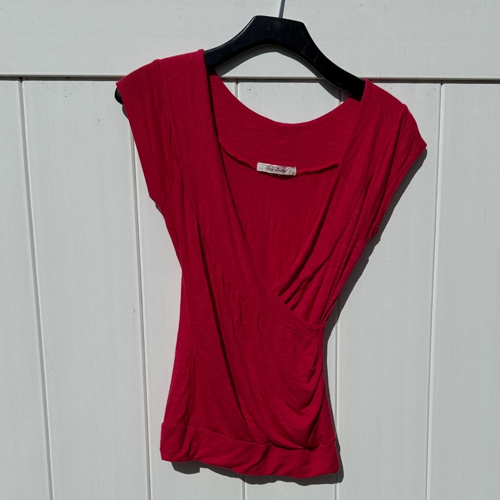 Body Central Vibrant Red Blouse size medium juniors